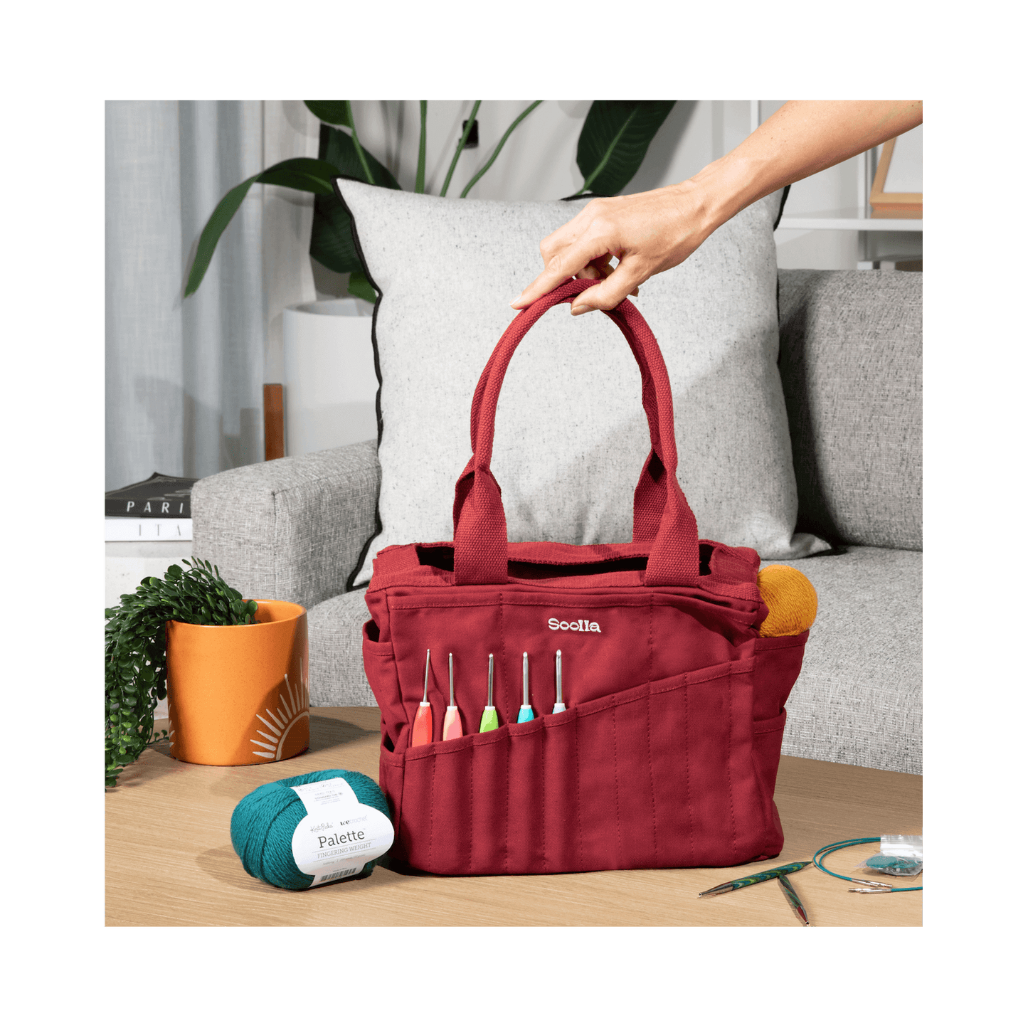 Soolla® Studio Crochet Project Bag, Becca Sands PRE-ORDER