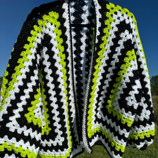 Hexagon Granny Square Cardigan