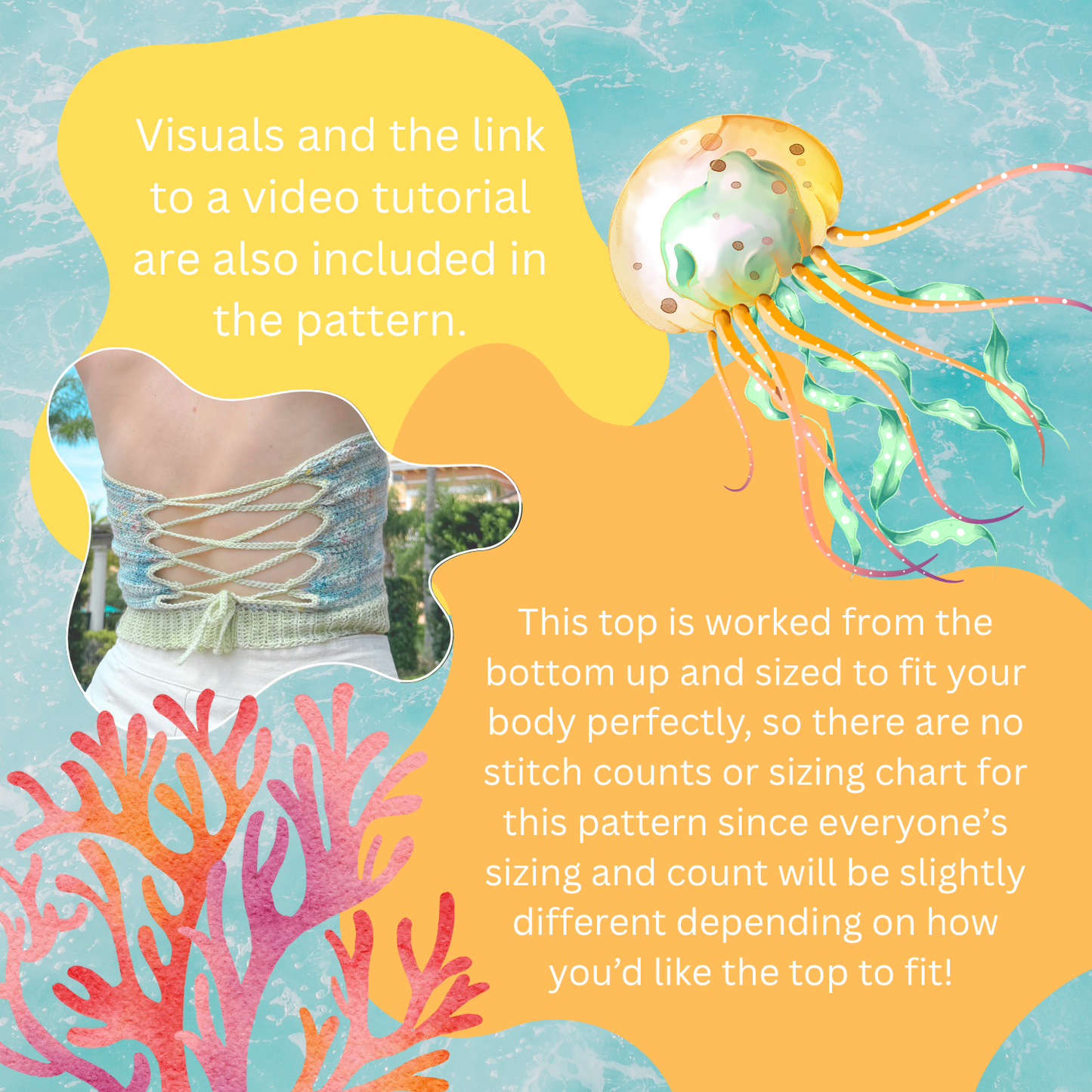 Seaside Sunset Summer Top PDF PATTERN