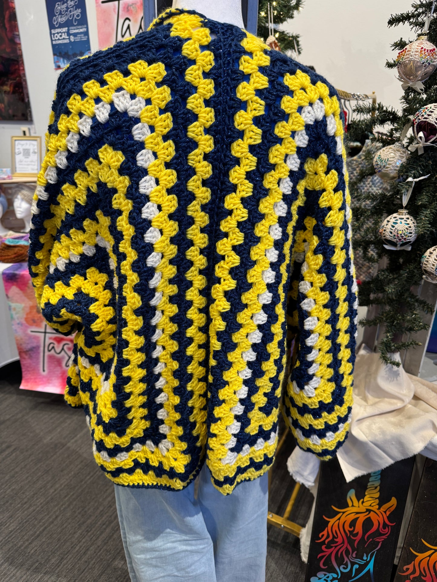 Hexagon Granny Square Cardigan