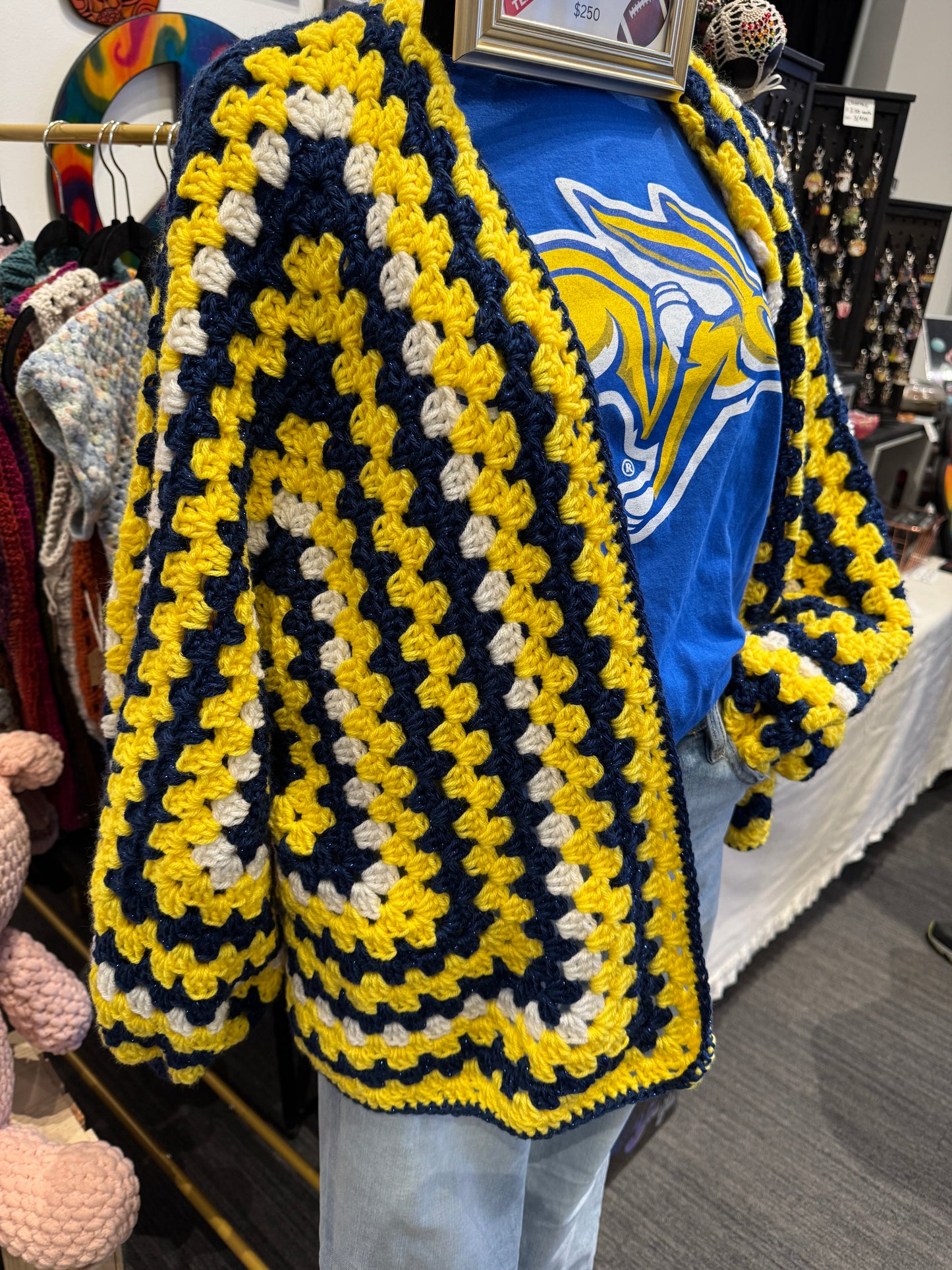 Hexagon Granny Square Cardigan