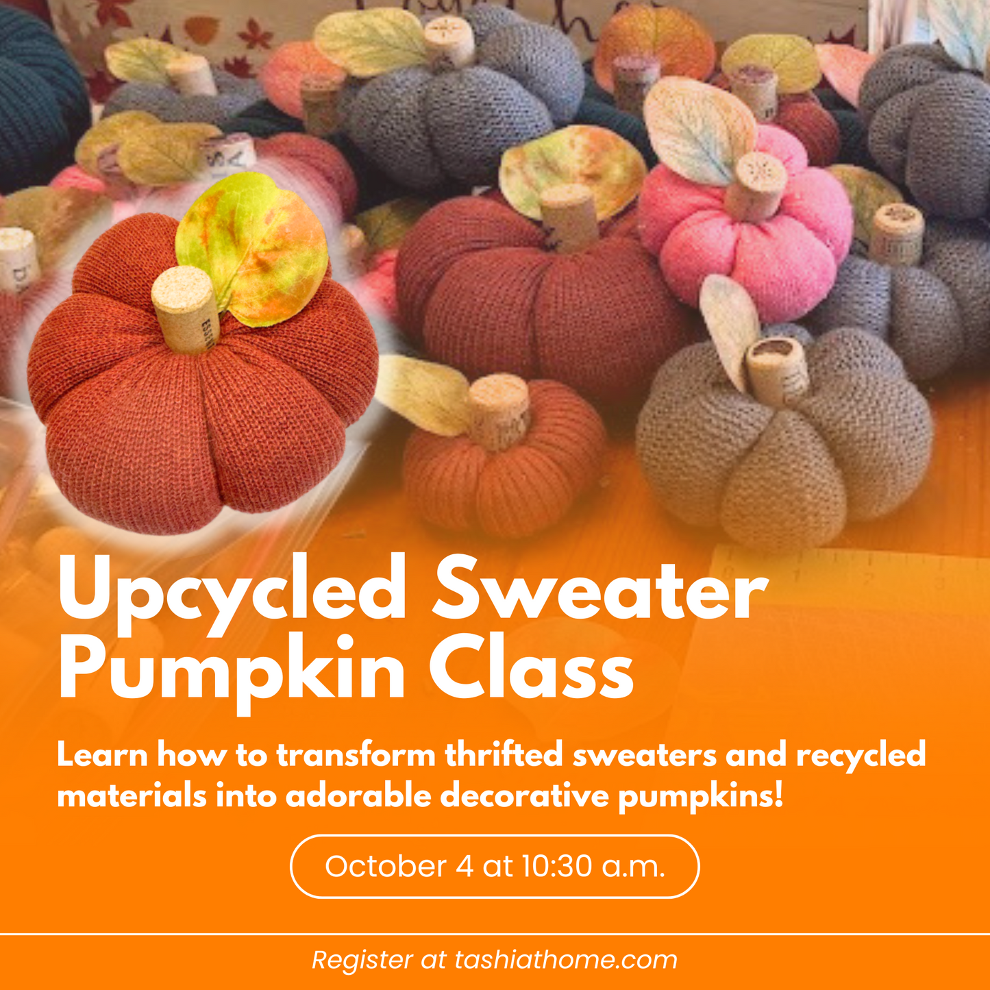 Upcycled Sweater Pumpkins