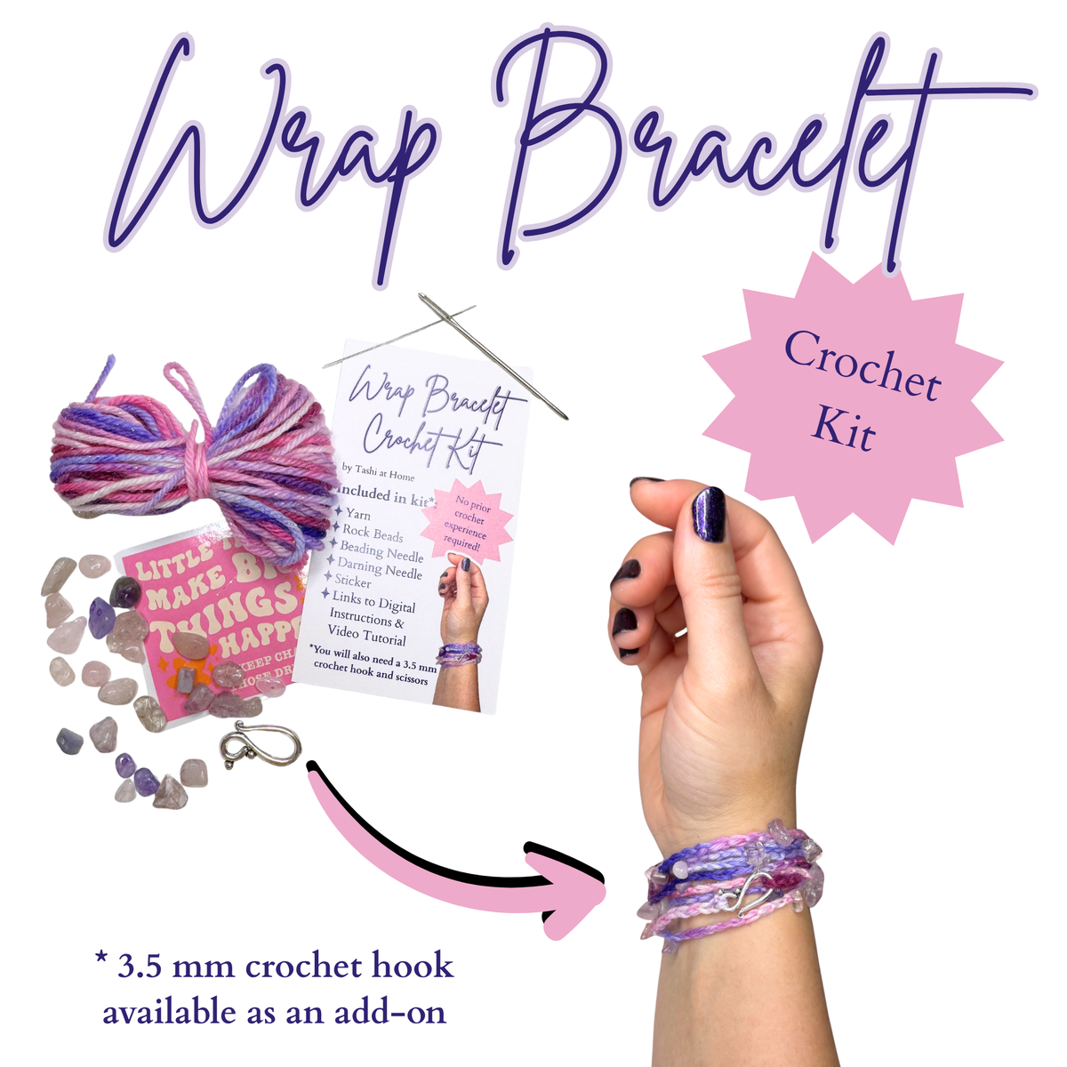 Wrap Bracelet CROCHET KIT
