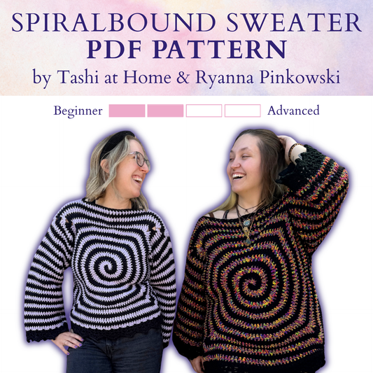 Spiralbound Sweater PDF PATTERN