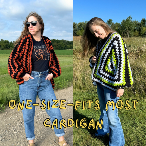 Hexagon Granny Square Cardigan