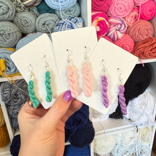 Yarn Hank Earrings