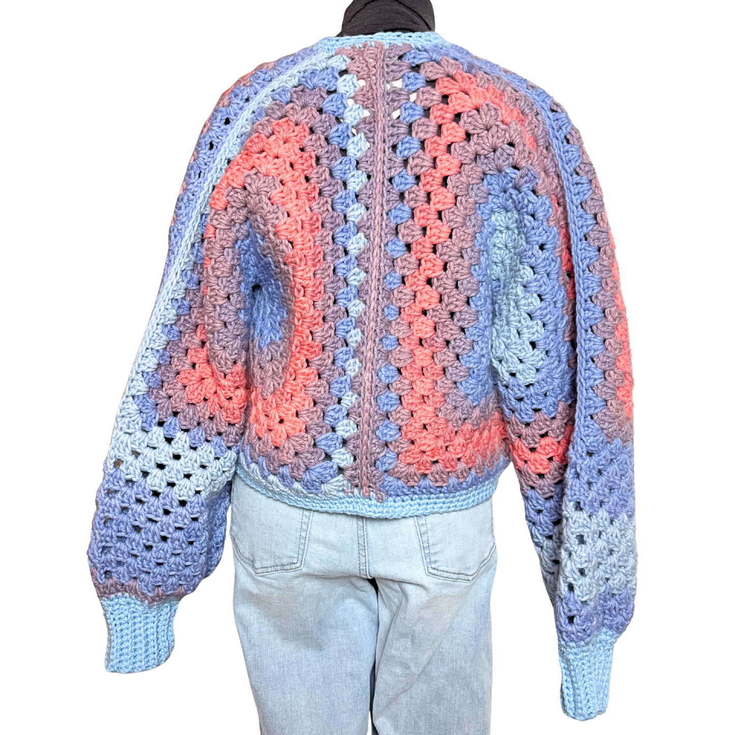 Cropped Hexagon Cardigan