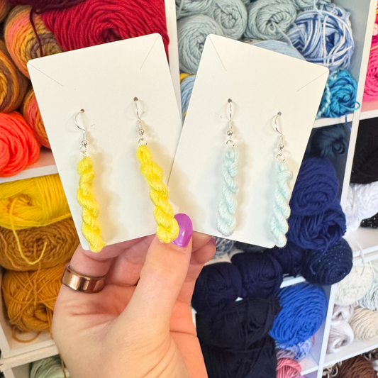 Yarn Hank Earrings