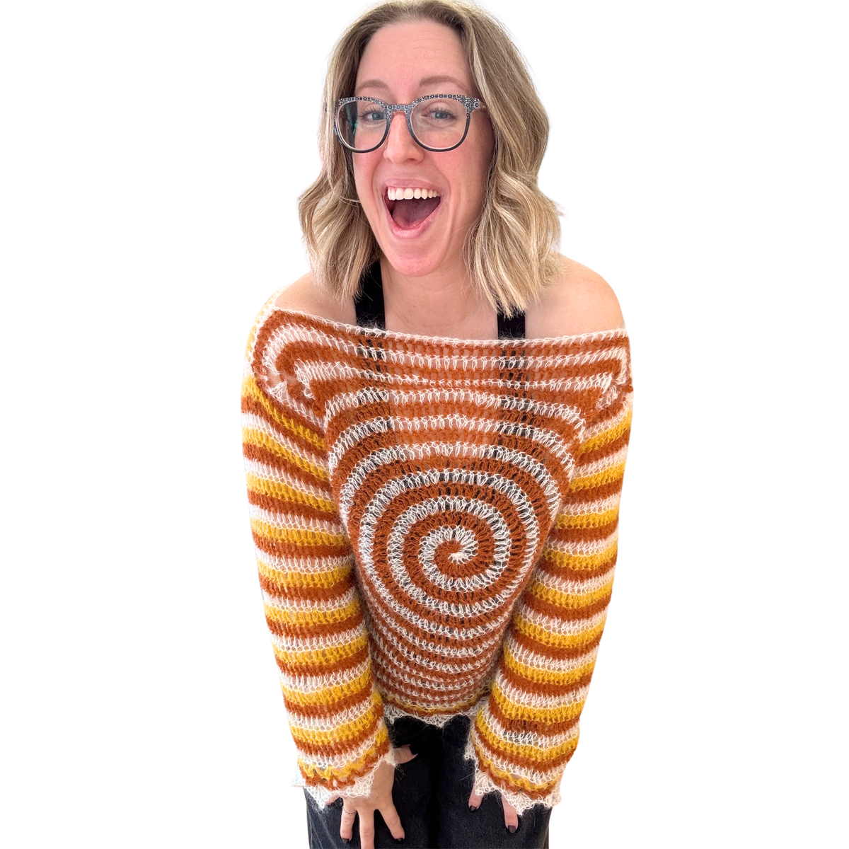 Spiralbound Mohair Sweater (L/XL)