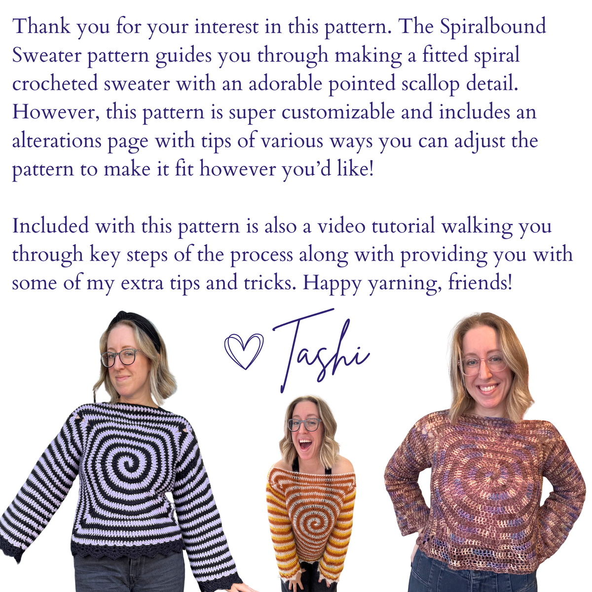 Spiralbound Sweater PDF PATTERN