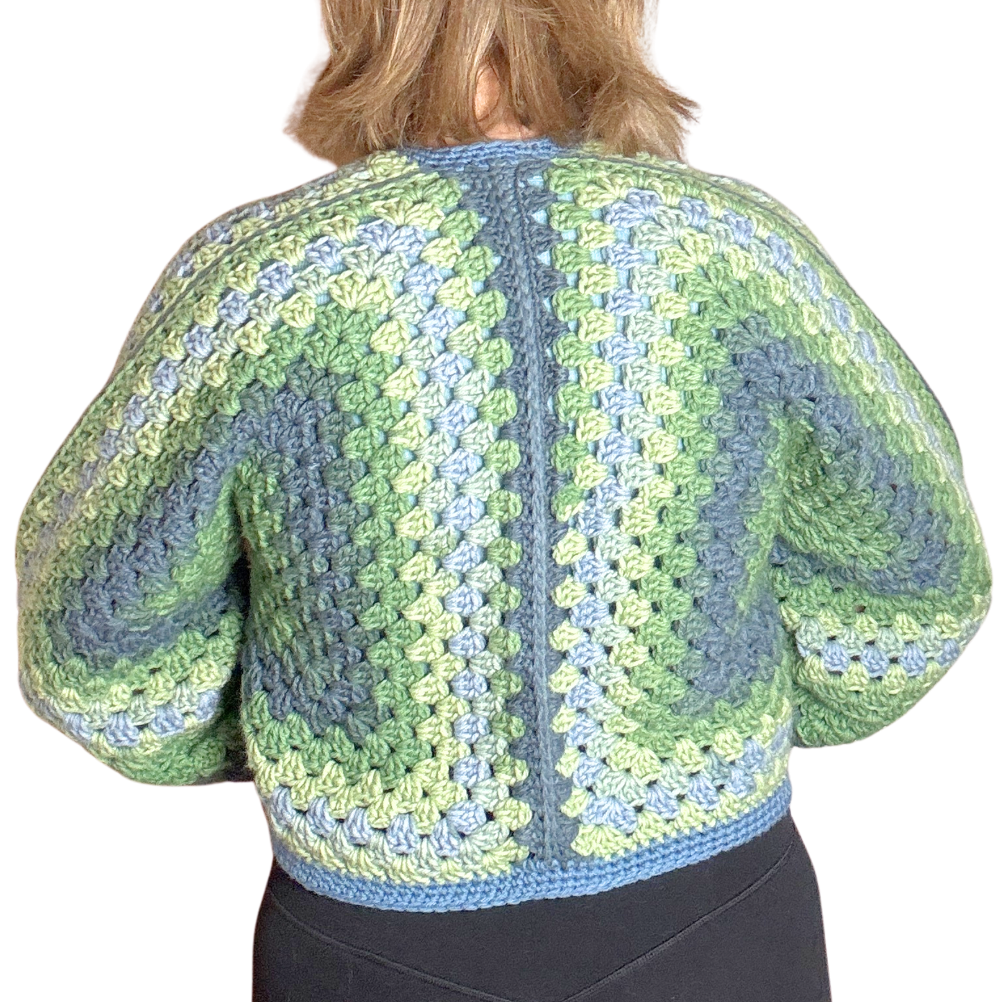 Cropped Hexagon Cardigan