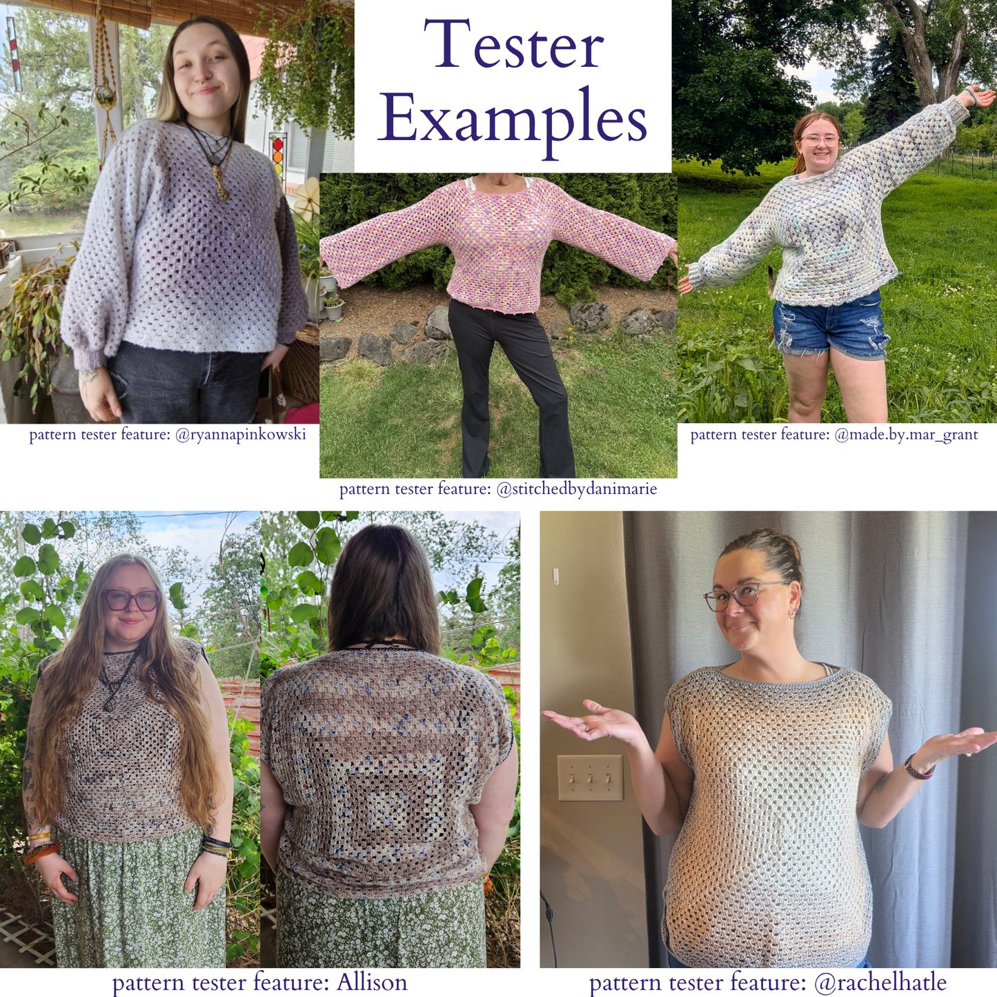 Made-to-Fit Granny Stitch Sweater PDF PATTERN