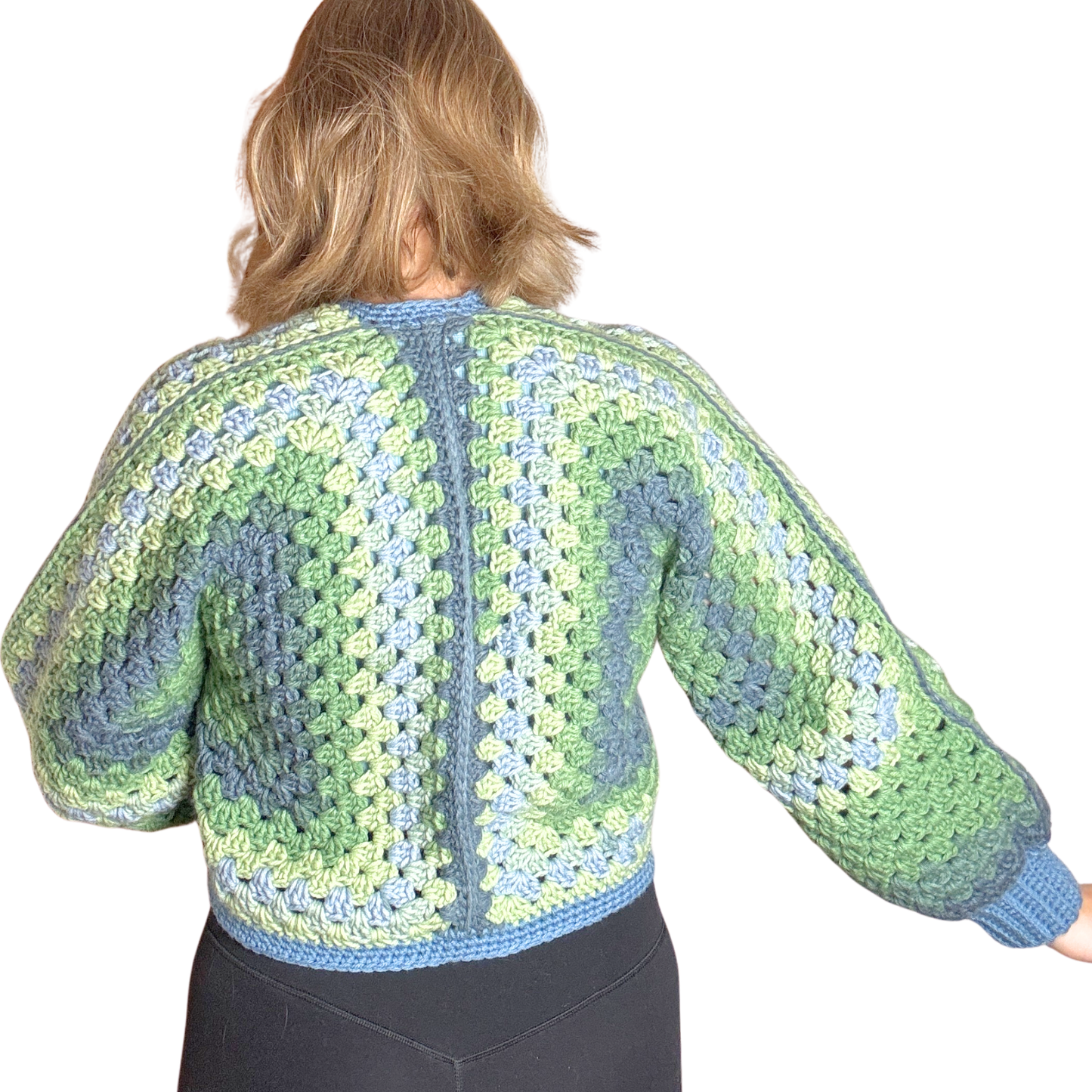 Cropped Hexagon Cardigan