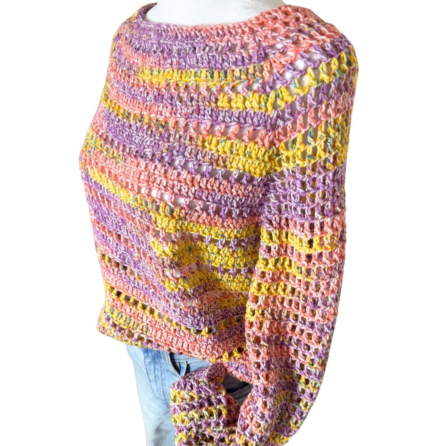 Mesh Around Crochet Sweater