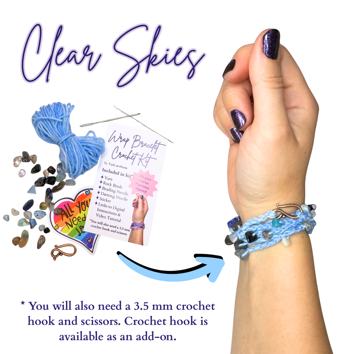 Wrap Bracelet CROCHET KIT