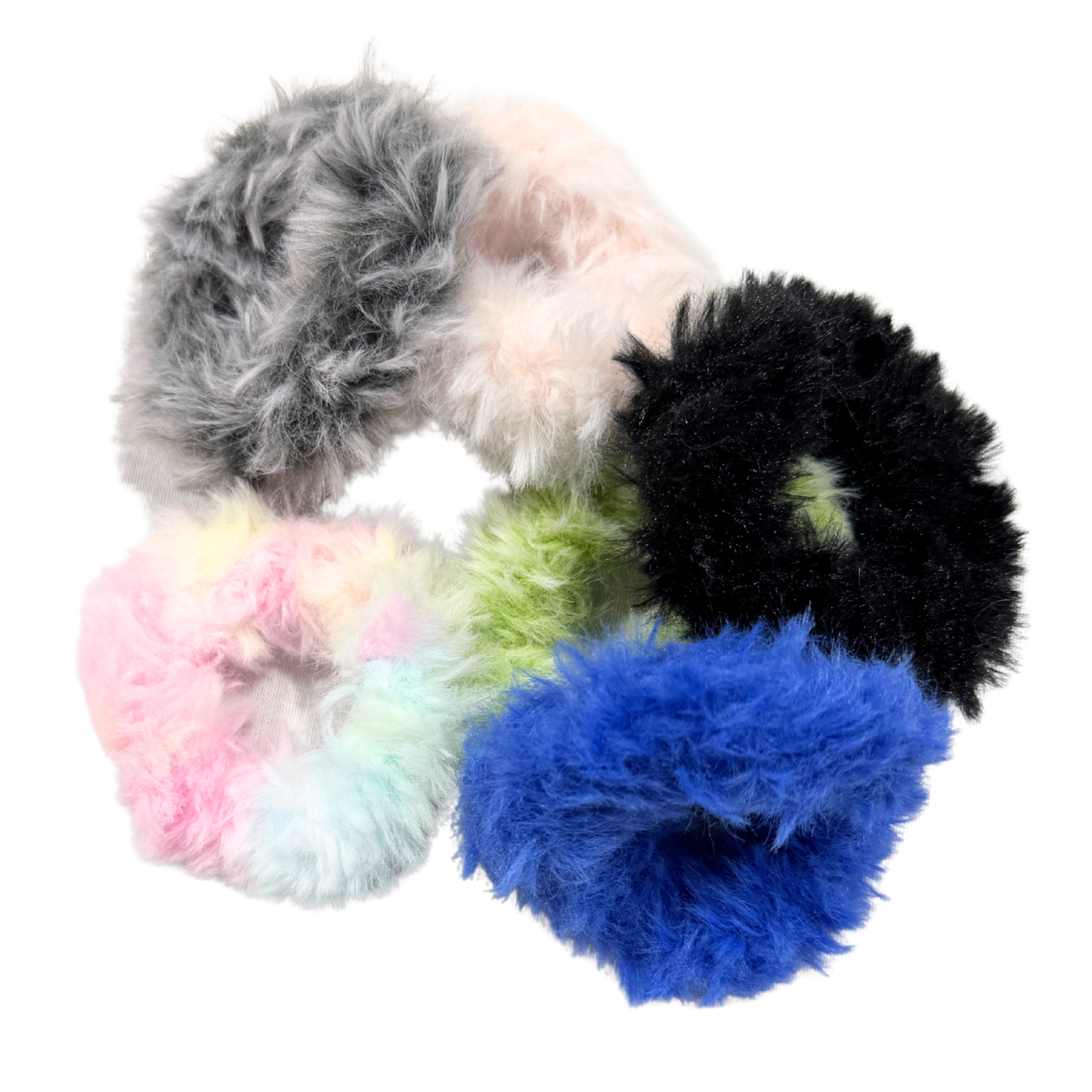 Faux Fur Scrunchies