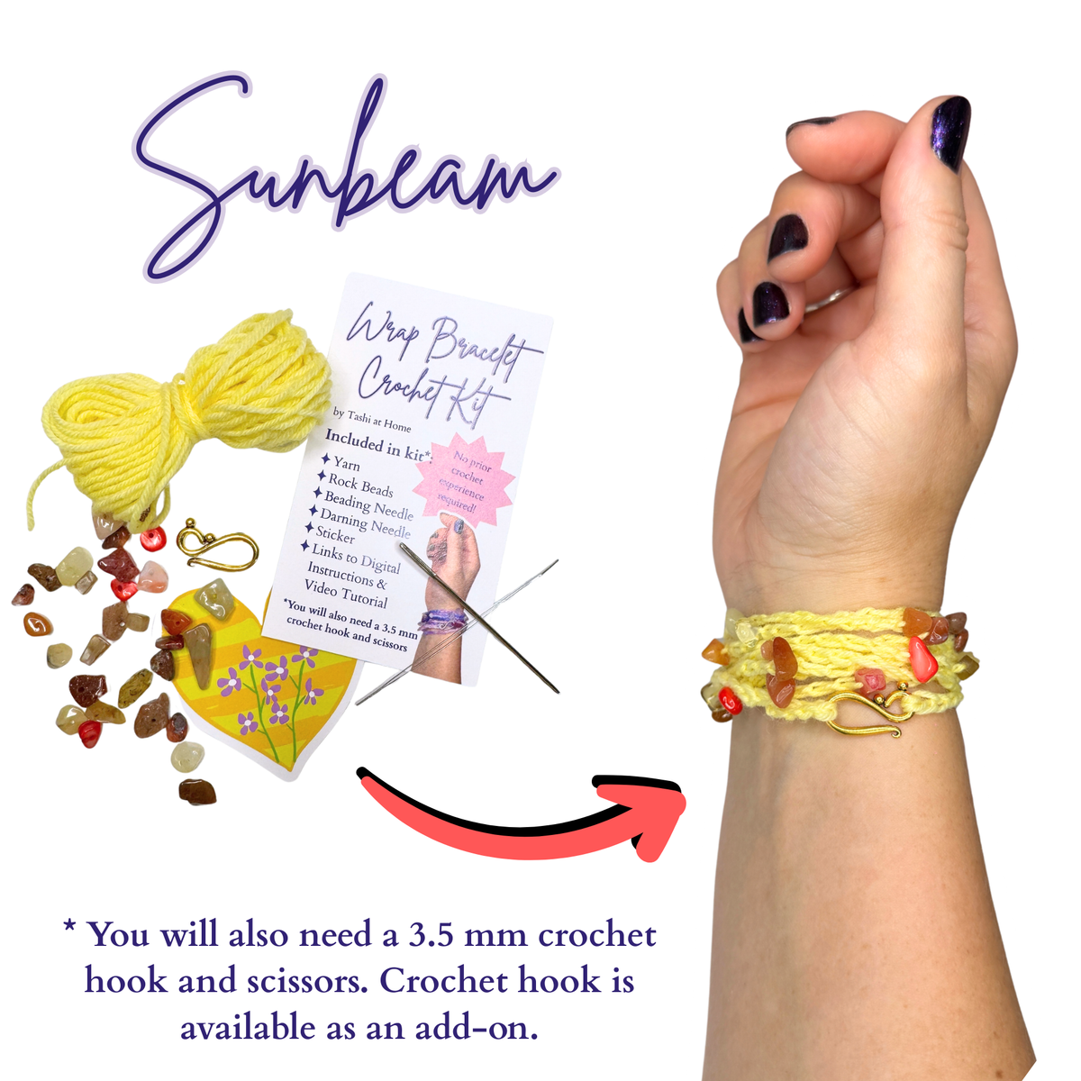 Wrap Bracelet CROCHET KIT