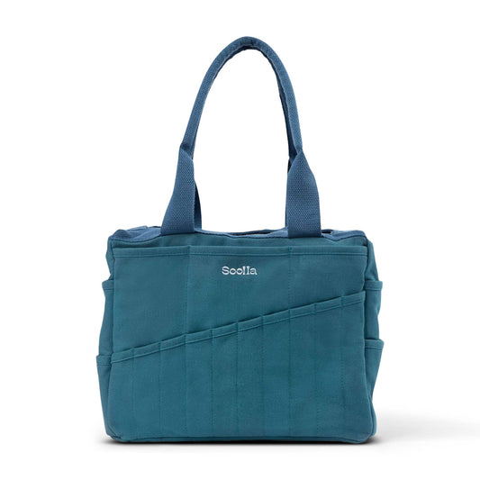 Soolla® Studio Artist Bag, Aquamarine, Knitting Crochet Yarn Tote